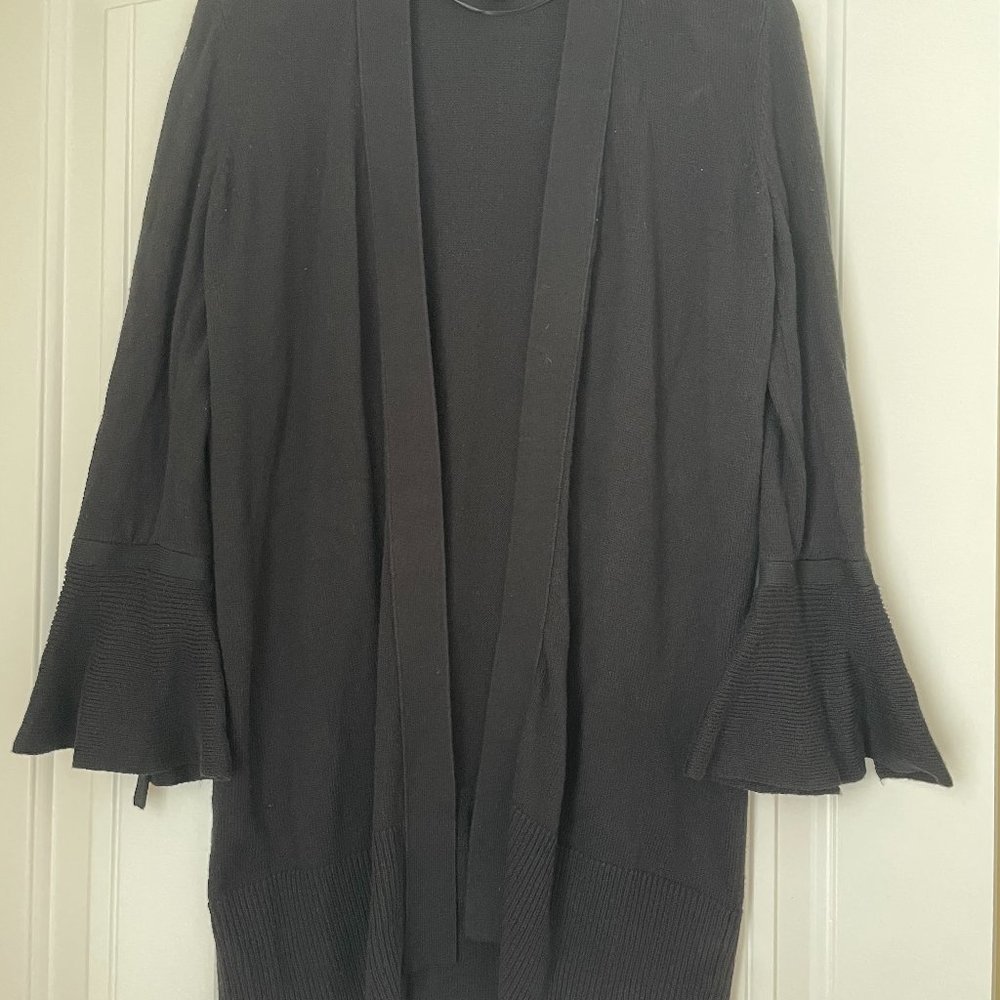 Loft Size S/P Long Black Cardigan
